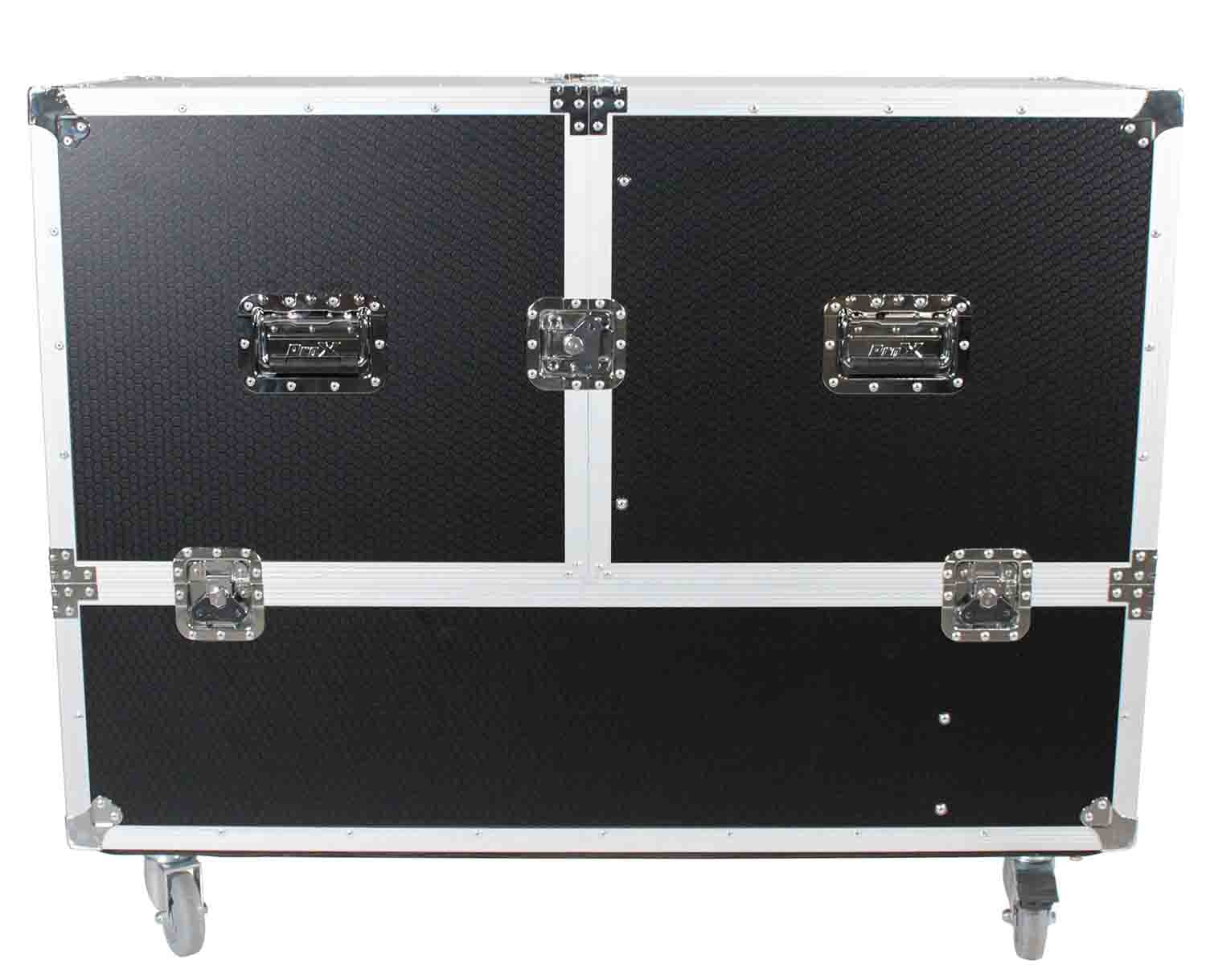 ProX X-EV-EVOLVE50X2W Flight Case for 2 EV Evolve 50 Compact Array Systems with Wheels ATA Style - Hollywood DJ