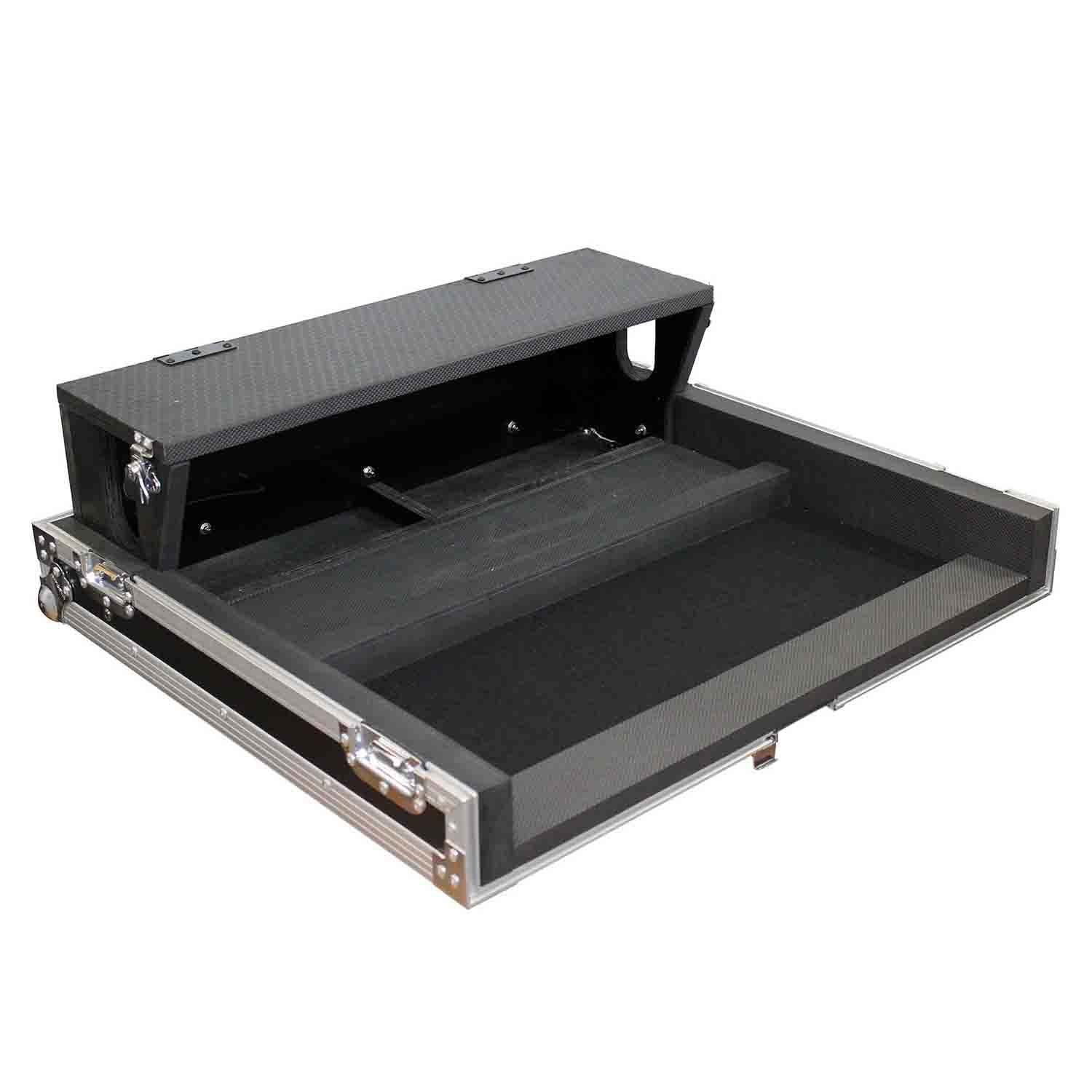 ProX XS-AHQU24DHW DJ Flight Road Case for Allen and Heath QU-24 Mixer With Doghouse and Wheels ProX Cases