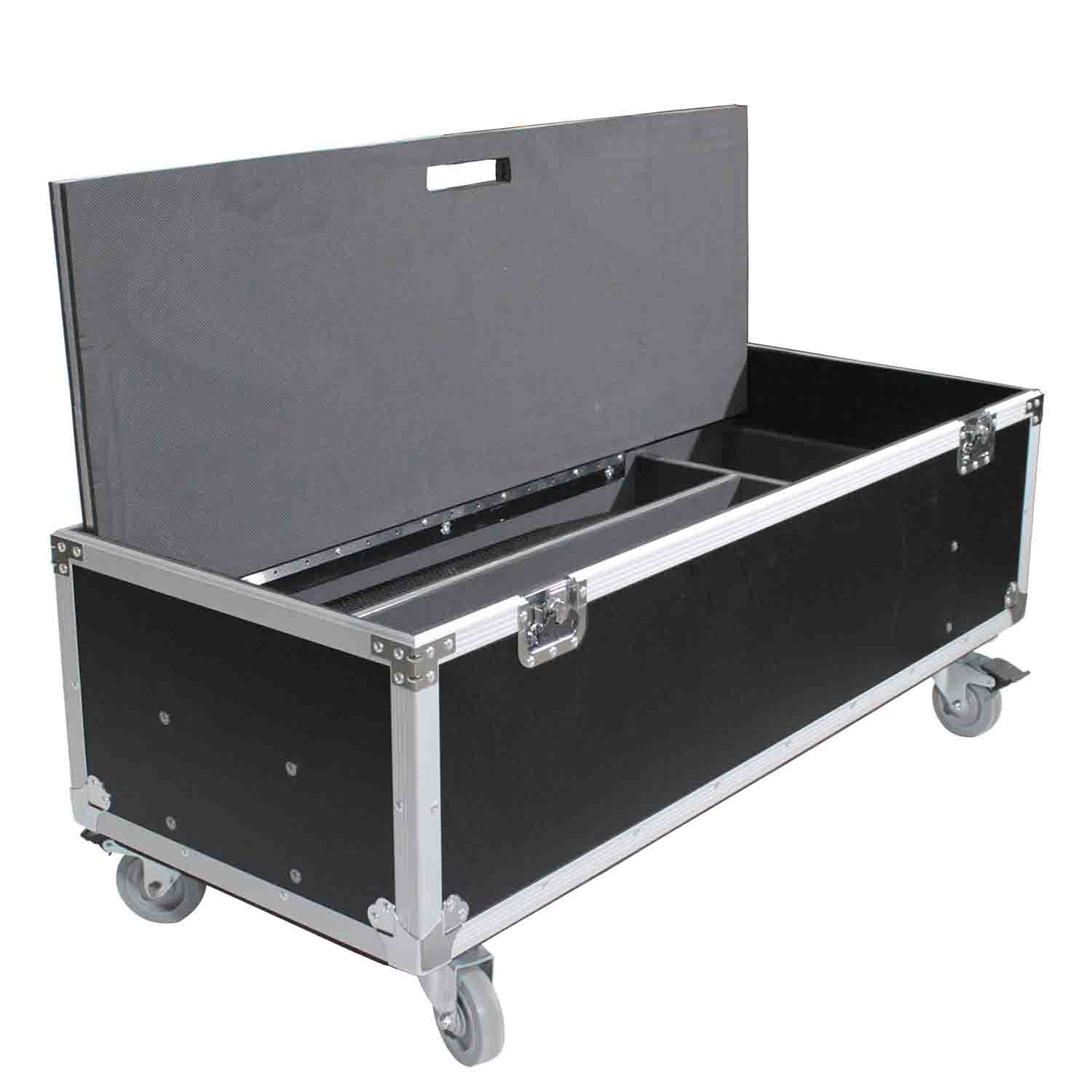 ProX X-RCF-EVOX12X2W ATA Flight Case for 2 RCF EVOX 12 Array Speakers with Wheels - Hollywood DJ