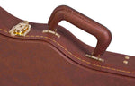 Gator Cases GW-LP-BROWN Deluxe Wood Case for Single-Cutaway Guitars - Vintage Brown Exterior - Hollywood DJ