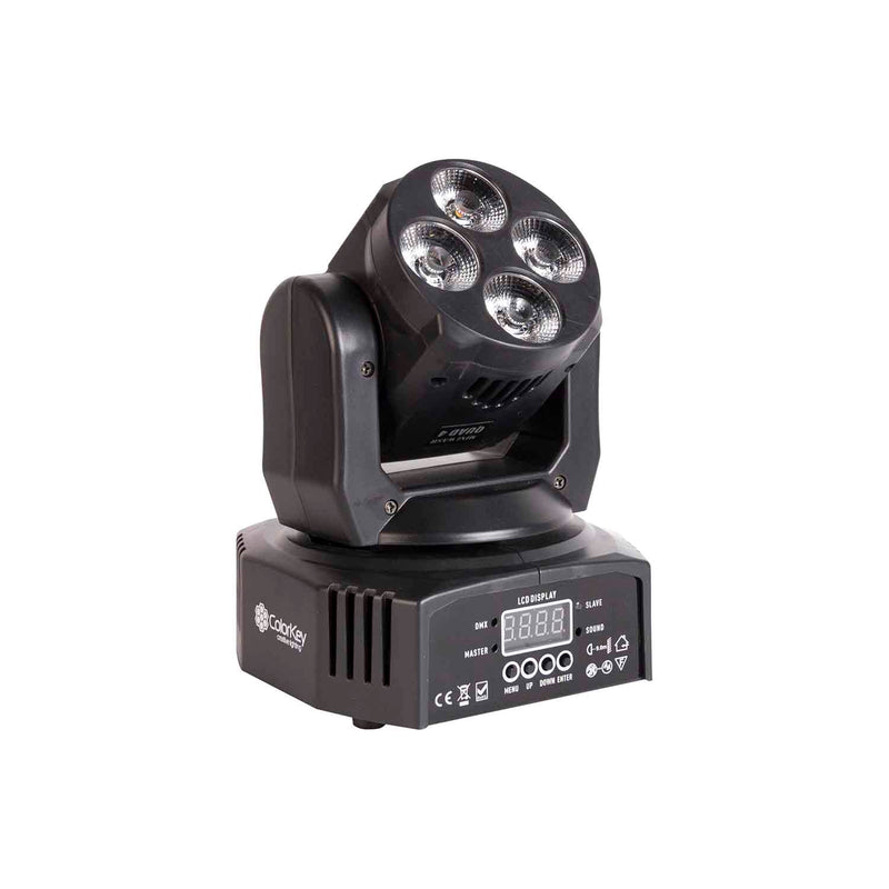 ColorKey CKU-5037 Mover Miniwash QUAD 4 MKII Moving Head Wash Light - Hollywood DJ