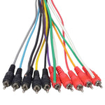 ProX XC-MEDOOZA50, 10 RCA Channel + 3 Power Cable for Marine and Car Audio - 50 Feet - Hollywood DJ