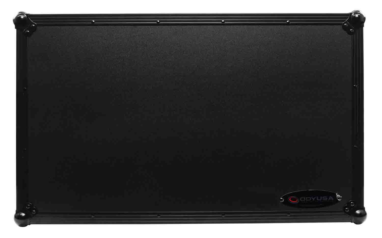 Odyssey FZGSDDJREV7WBL Glide Style Flight Case for Pioneer DDJ-REV7 Controller with Wheels and Laptop Platform - Black - Hollywood DJ