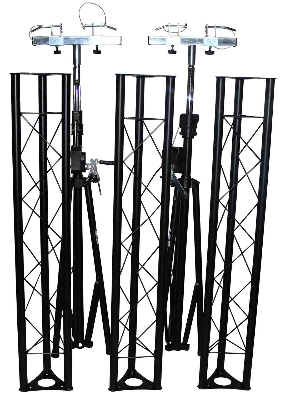 ProX T-LS35C Lighting System Triangle Truss with Crank Up System 5ft ,10ft ,15ft Wide - Hollywood DJ