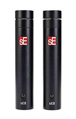 sE Electronics sE8-P Microphone Gold Sputtered Diaphragm with Mounting and Case - Pair - Hollywood DJ