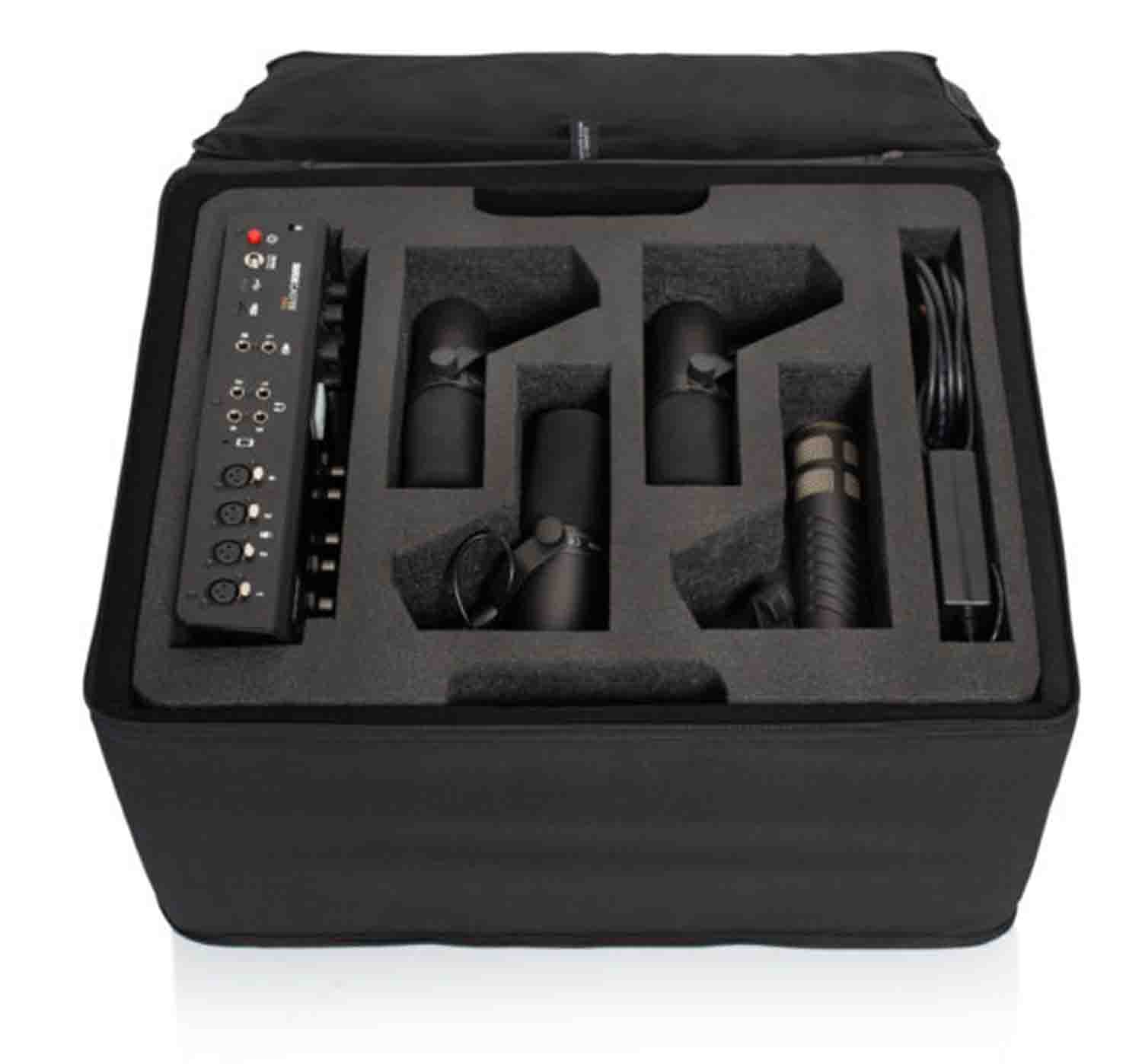 Gator Cases GL-RODECASTER4 Lightweight Case for RODECaster Pro Podcast Mixer, Four Headphones and Four Mics - Hollywood DJ