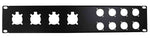 ProX T-P2-4X8 2 Unit Unloaded Patch Panel for 8 XLR and 4 NL4 Speakon or NAC3 Powercon - Hollywood DJ