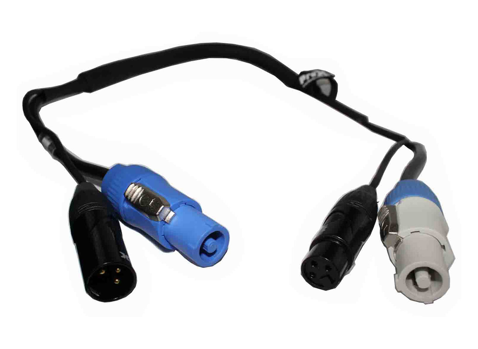 ProX XC-PWC14-XLR03 Grey XLR-F Connector to Blue XLR-M Link Cable for Powercon Compatible Devices - 3 Feet by ProX Cases