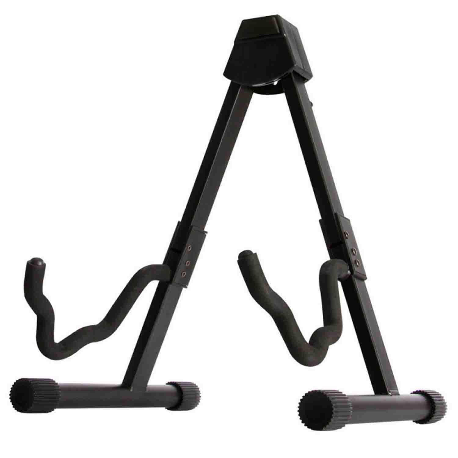 Onstage GS7364 Collapsible A-Frame Guitar Stand - Black - Hollywood DJ