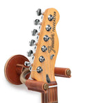 Levy's Leathers LVY-FGHNGR-BRTN Brass Forged Guitar Hanger with Tan Leather - Hollywood DJ
