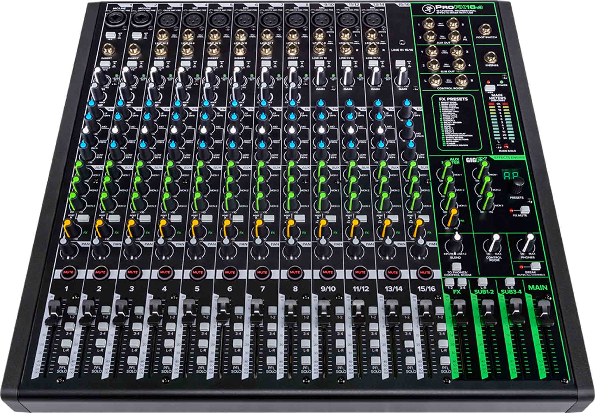 Open Box: Mackie ProFX16v3 16-Channel Professional Effects Mixer with USB - Hollywood DJ