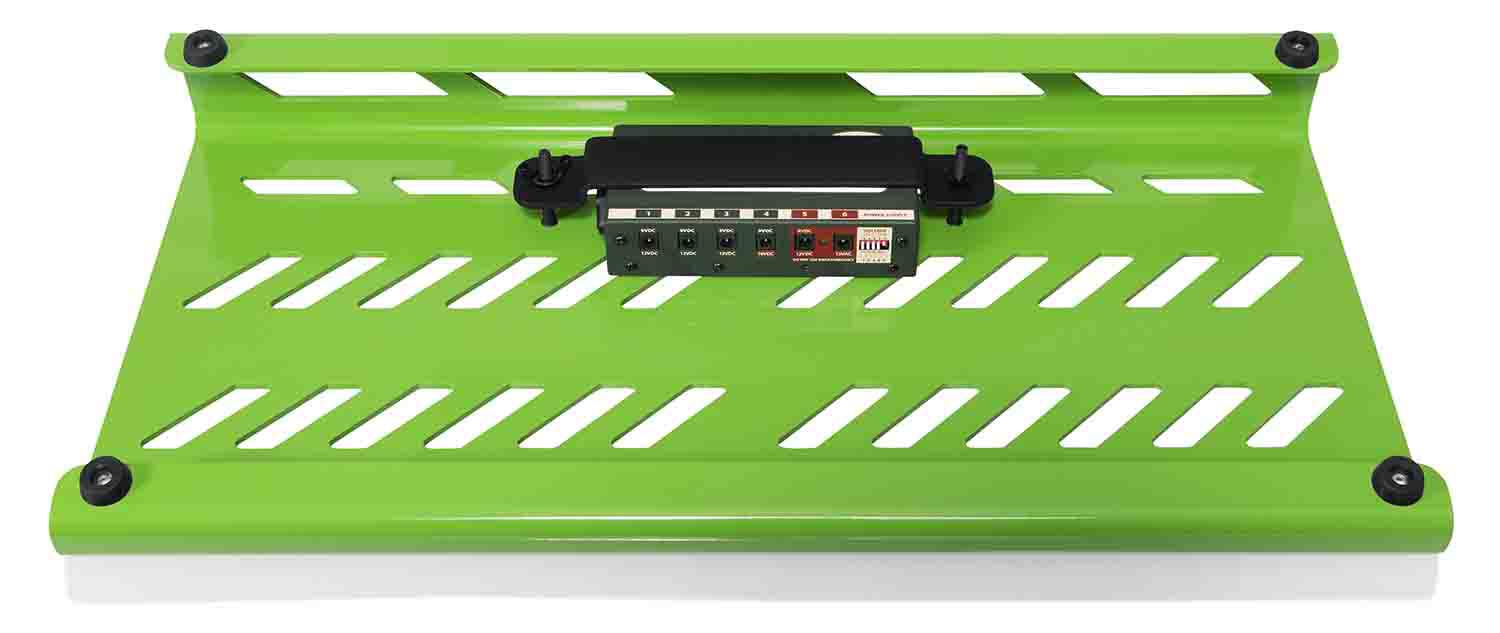 Gator Cases GPB-BAK-GR Large Pedal Board with Carry Bag - Green - Hollywood DJ
