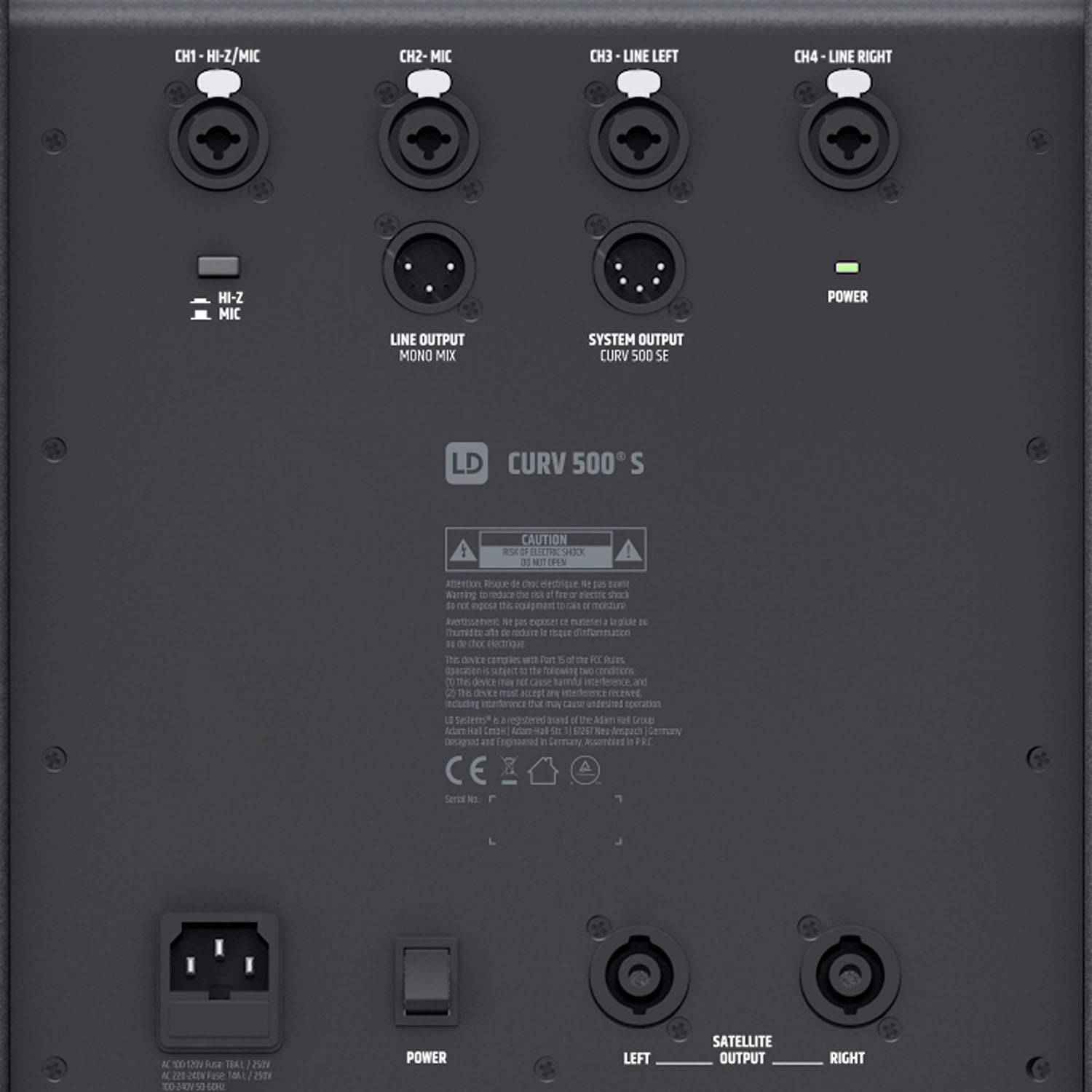 LD Systems CURV500AVS Portable Array System AV Set Including Speaker Cables - Hollywood DJ