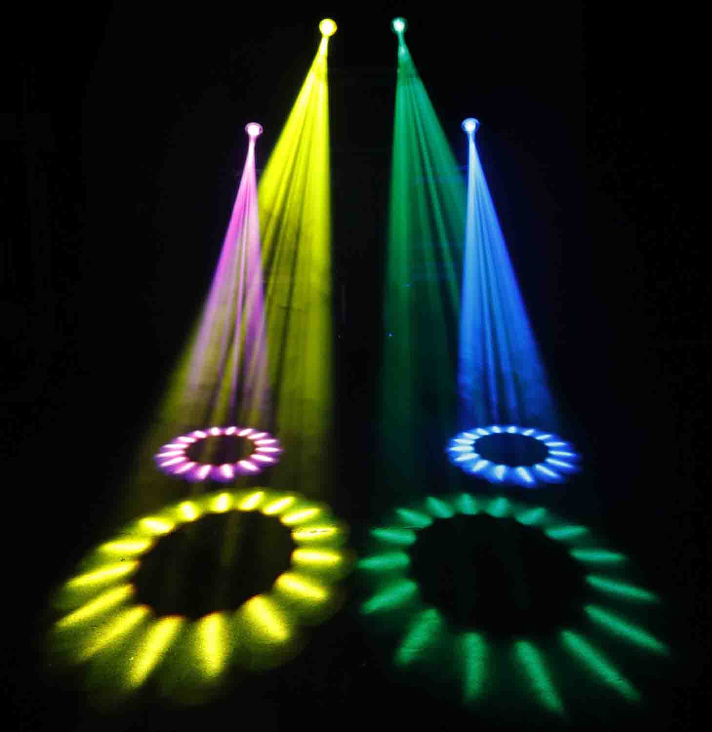 JMAZ JZ3013 Attco Beam 230 Moving Head Beam with 2 Pack Bundle, Dual Prism, Color and Wash Effect - Hollywood DJ