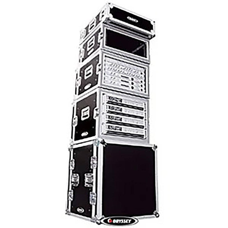 Odyssey FZS08, 8U Shock Mount Rack Flight Case - Hollywood DJ