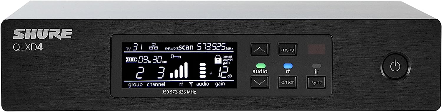 Shure QLXD24/SM58-G50 Digital Handheld Wireless Microphone Transmitter System - G50 (470-534 MHz) - Hollywood DJ