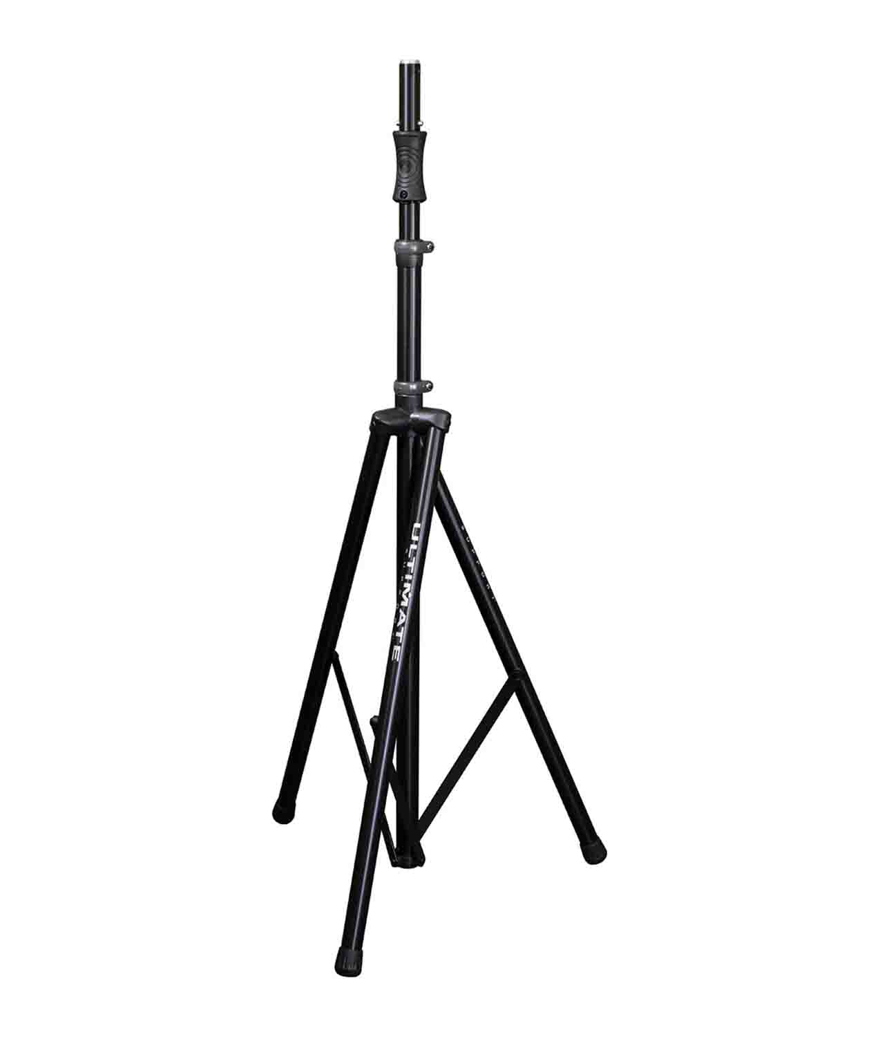 Ultimate Support TS-110B Extra Tall Lift-Assist Tripod Speaker Stand with Integrated Adapter - Hollywood DJ
