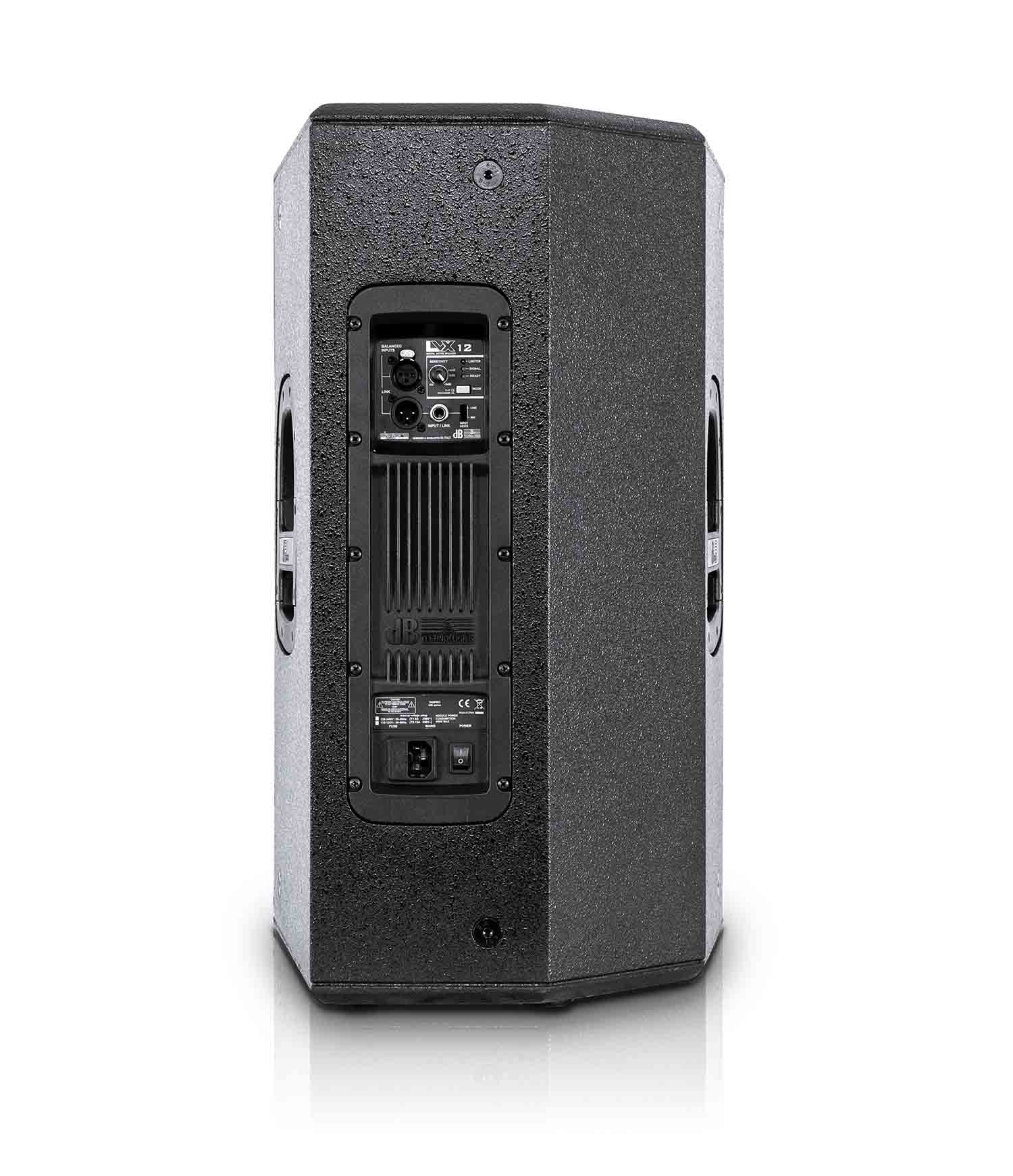 dB Technologies LVX 12, 12" 2-Way Active Speaker 800W - Black - Hollywood DJ