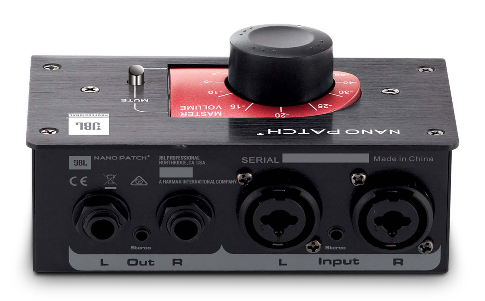JBL NPATCH BLK, Compact 2 Channel Passive Volume Controller by JBL