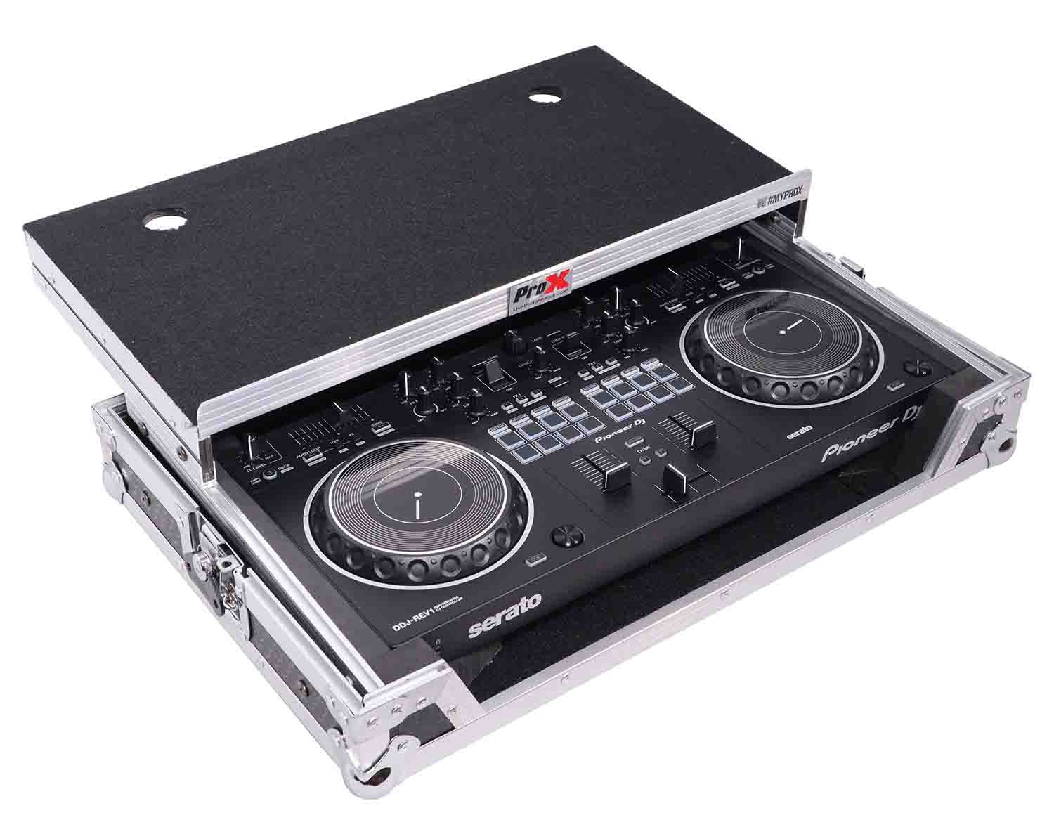 B-Stock: ProX X-DDJREV1LT Flight Case for Pioneer DDJ-REV1 Digital Controller with Sliding Laptop Shelf - Hollywood DJ