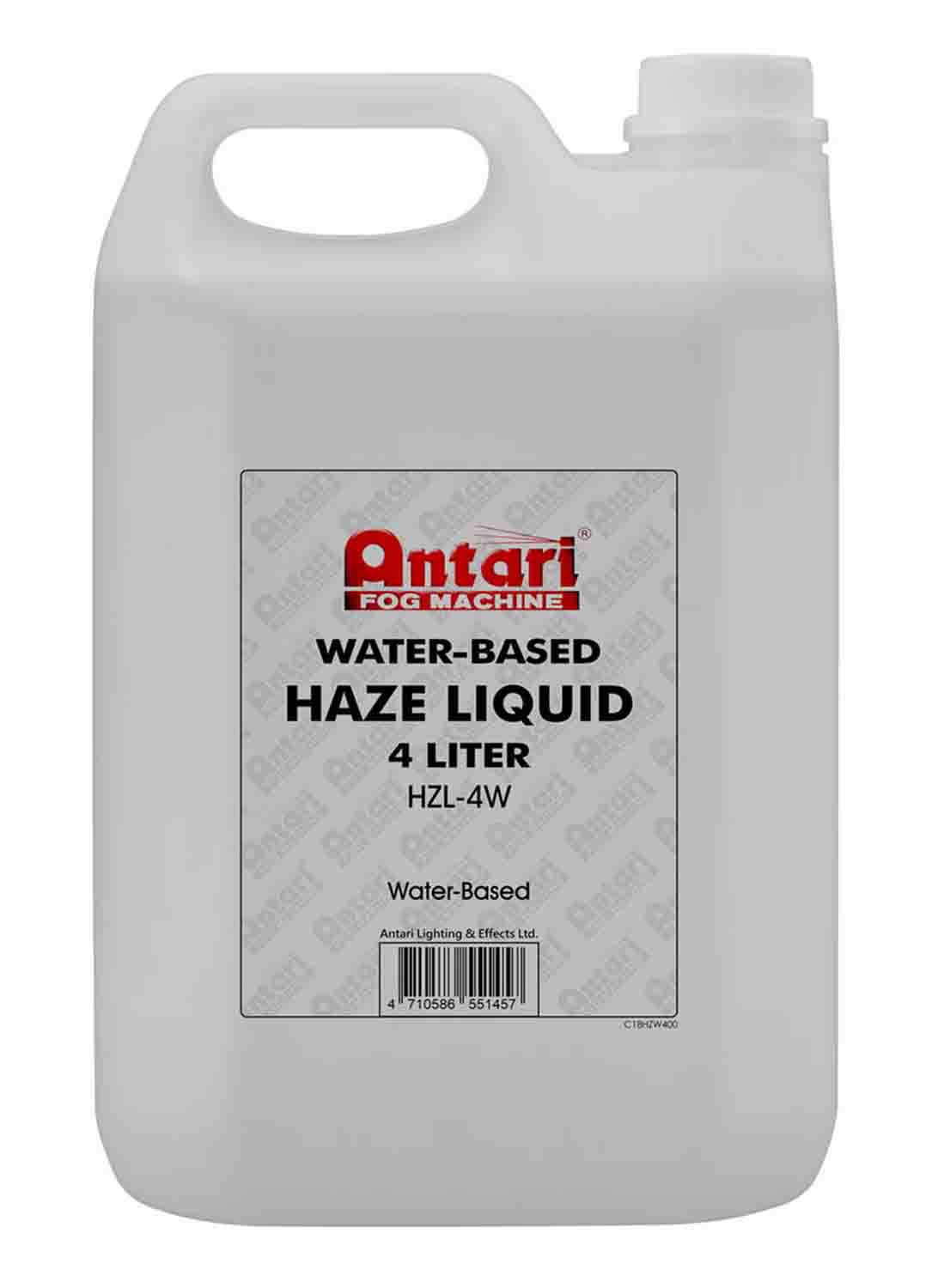 Antari HZL-4W Water Based Haze Fluid - 4L Bottle - Hollywood DJ