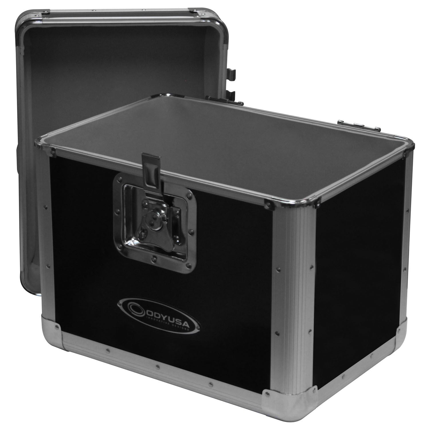 Odyssey KLP1BLK KROM, Series Black Record / Utility Case For 70 12″ Vinyl Records and LPs - Hollywood DJ