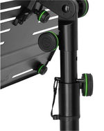 Gravity LTS T 02 B, Universal Laptop Stand with Adjustable Holding Pins and Steel Base - Black - Hollywood DJ
