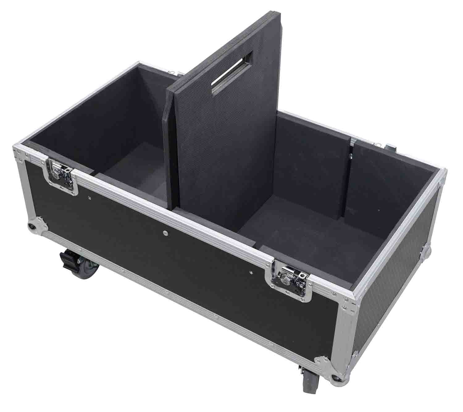 ProX X-RCF-NX32A ATA Flight Hard Case for Two RCF NX 32-A Speakers with Wheels - Hollywood DJ
