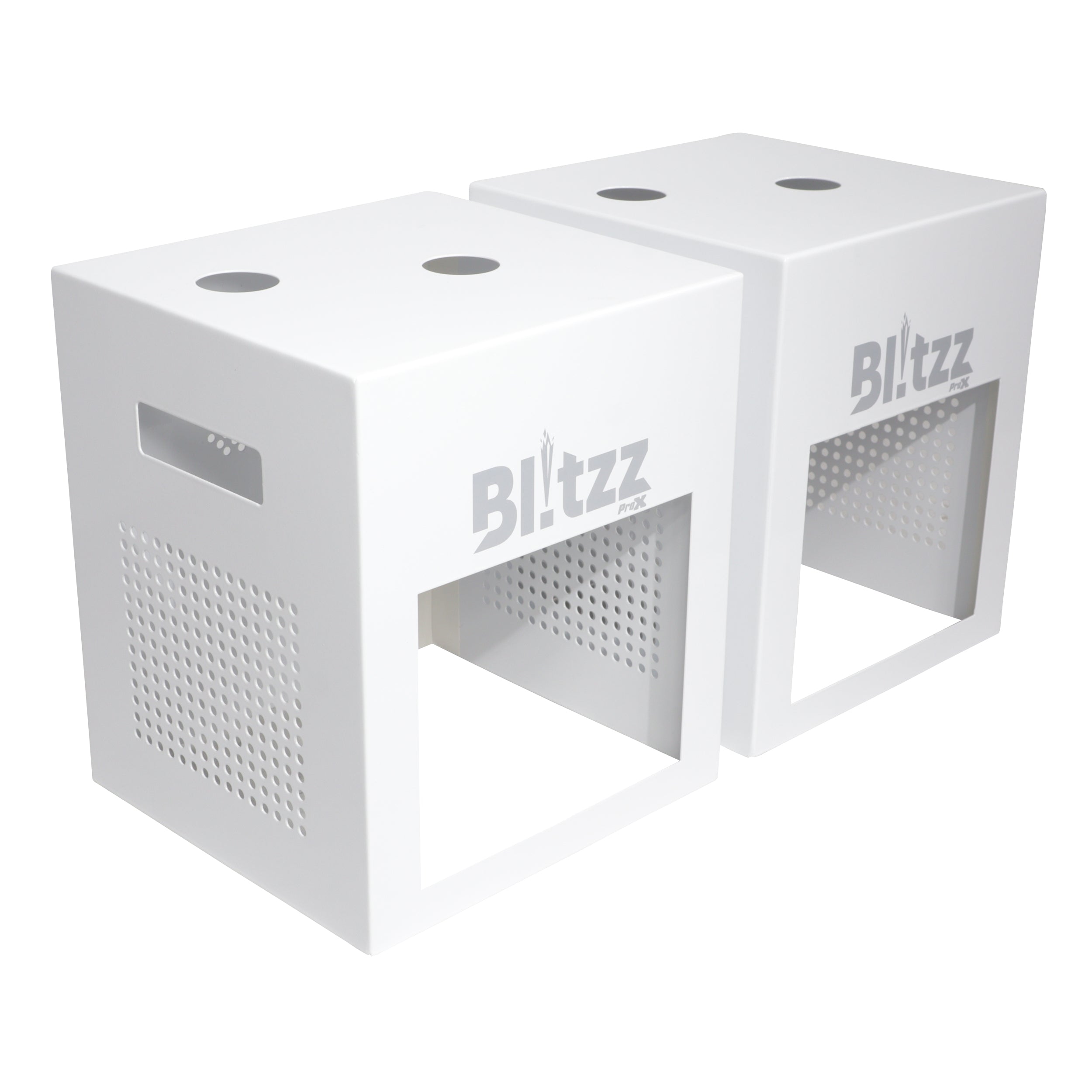 ProX X-BLITZZ-FX COVER X2 2x Aluminium White Covers for BlitzzFX Cold Spark Machine - Hollywood DJ