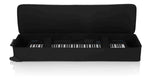 Gator Cases GK-88 SLXL Rigid Lightweight Case for Slim, Extra long 88 Note Keyboards with Wheels - Hollywood DJ