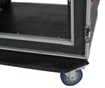 Gator Cases G-TOUR SHK8 CAS, 8U Shock Road Rack Case with Casters - Hollywood DJ