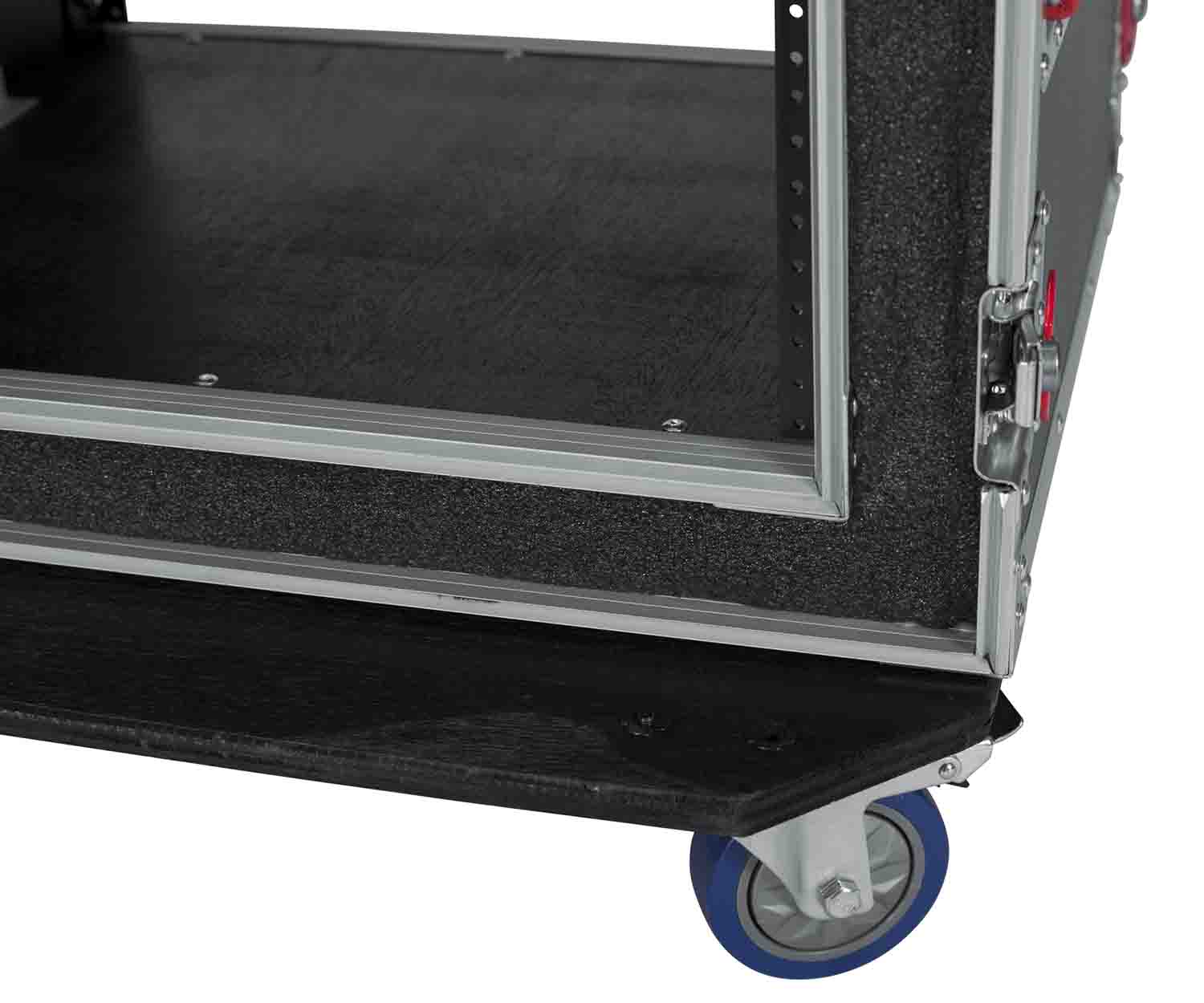 Gator Cases G-TOUR SHK8 CAS, 8U Shock Road Rack Case with Casters - Hollywood DJ