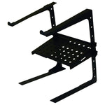 Odyssey LSTANDCOMBO, Black L Stand With Table/Case Clamps And Detachable Accessory Tray Combo Package - Hollywood DJ