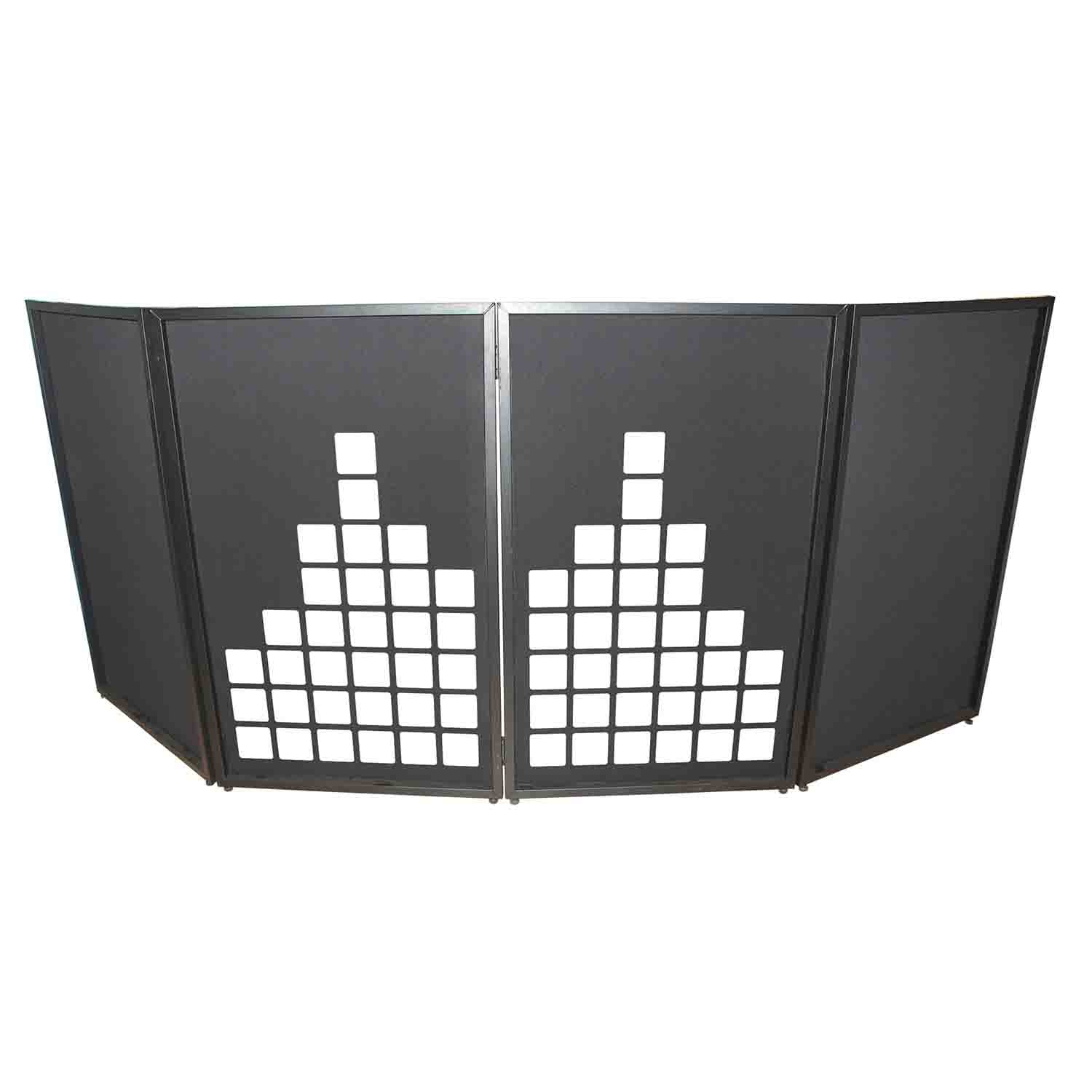 REPLACEMENT SCRIMS ProX XF-SMETERX2 Set of 2 Sound Meter Facade Enhancement Scrims - White Print on Black by ProX Cases