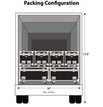 ProX XS-UTL246036W Heavy-Duty Truck Pack Utility Flight Case W-Divider, Tray Kit and 4" Casters - 24"X60"X36" - Hollywood DJ