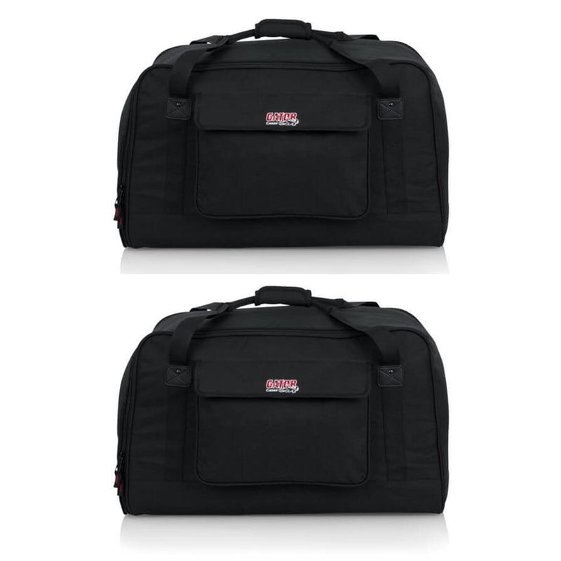 Gator GPA-TOTE12 Tote Bag for 12 Inch Speakers 2-Pack fits K12, iQ12, DRX12 - Hollywood DJ