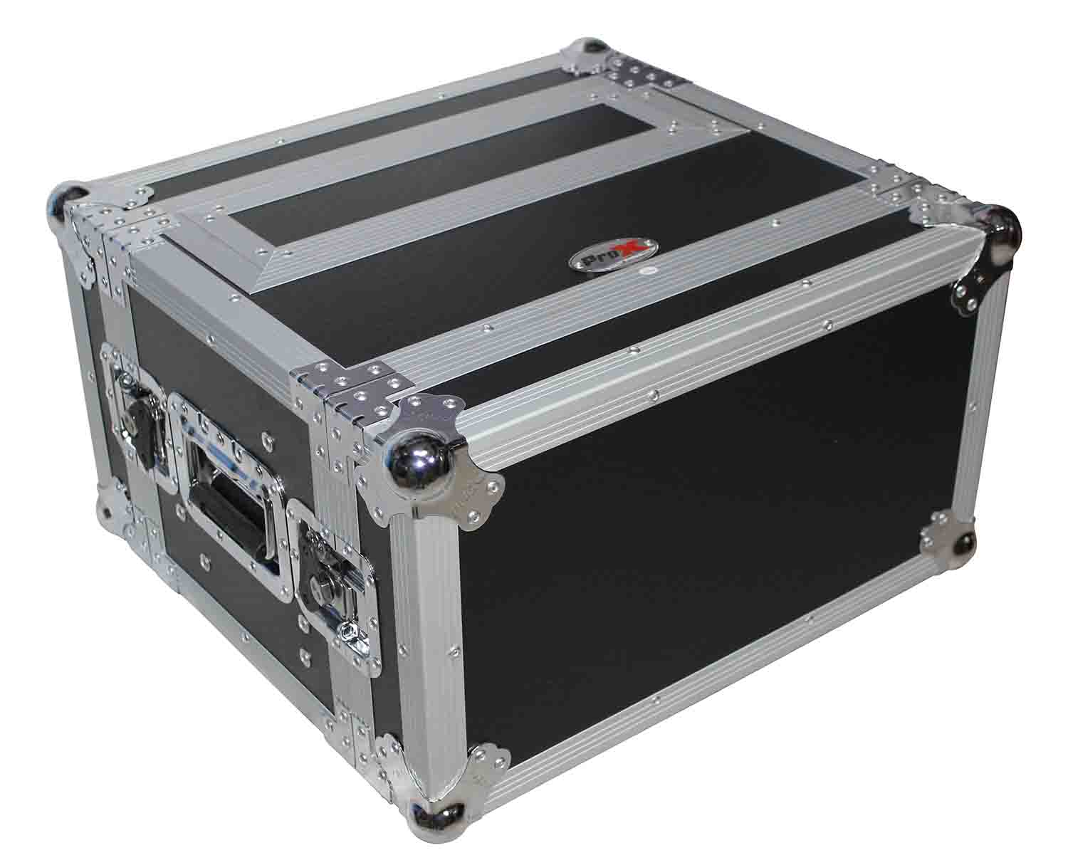 ProX XS-4WM2DR Wireless Microphone Case for 4 Units with 2U Rack Drawer - Hollywood DJ