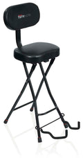 Gator Frameworks GFW-GTR-SEAT Combination Guitar Performance Seat and Single Guitar Stand - Hollywood DJ