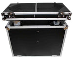 ProX X-RCF-TT25-AX2W Flight Case for Two RCF-TT25-A II High Definition Two-Way Speakers with 4 Inch Wheels - Hollywood DJ