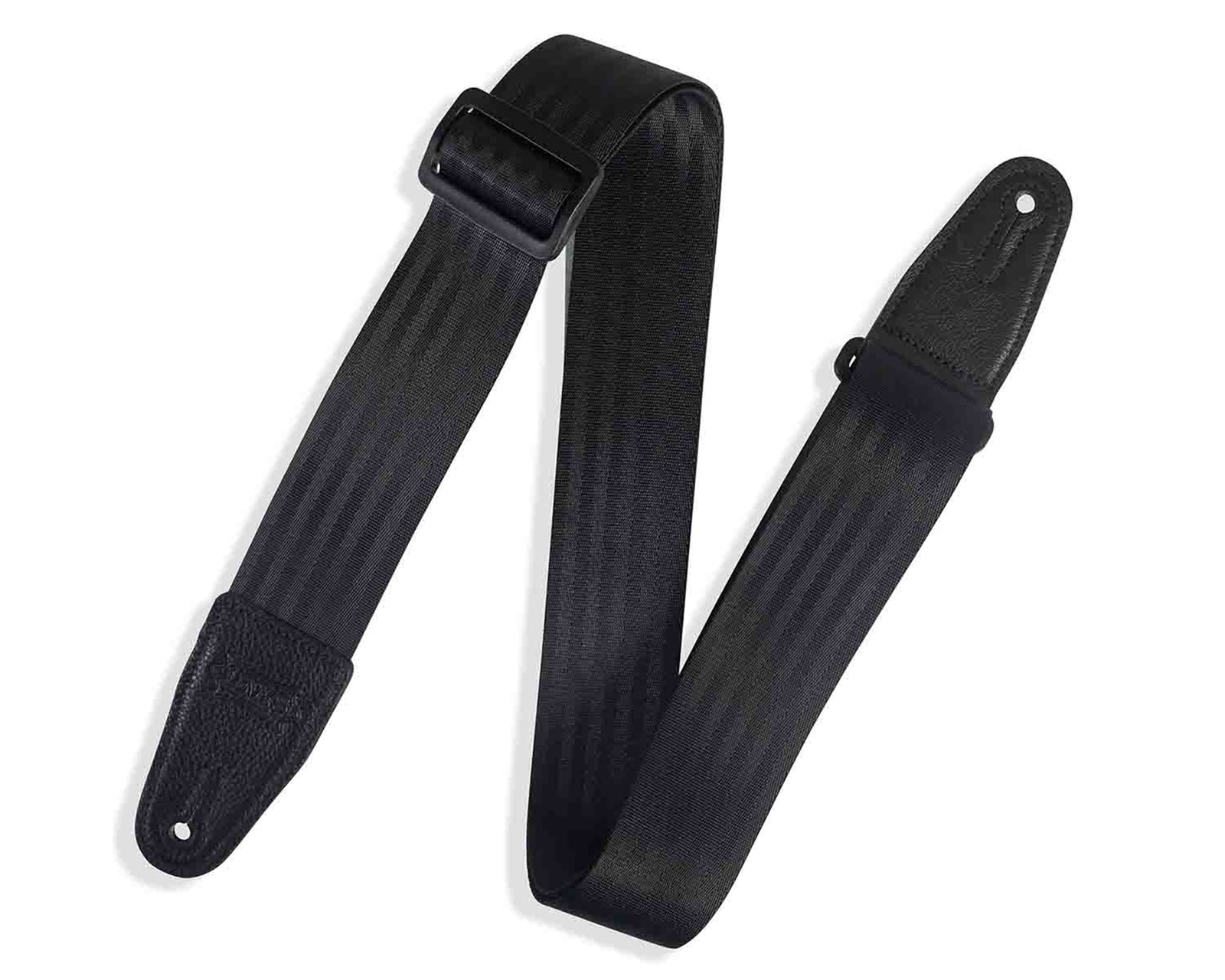 Levy's Leathers M8SB-BLK 2” Wide Seatbelt Guitar Strap - Black - Hollywood DJ