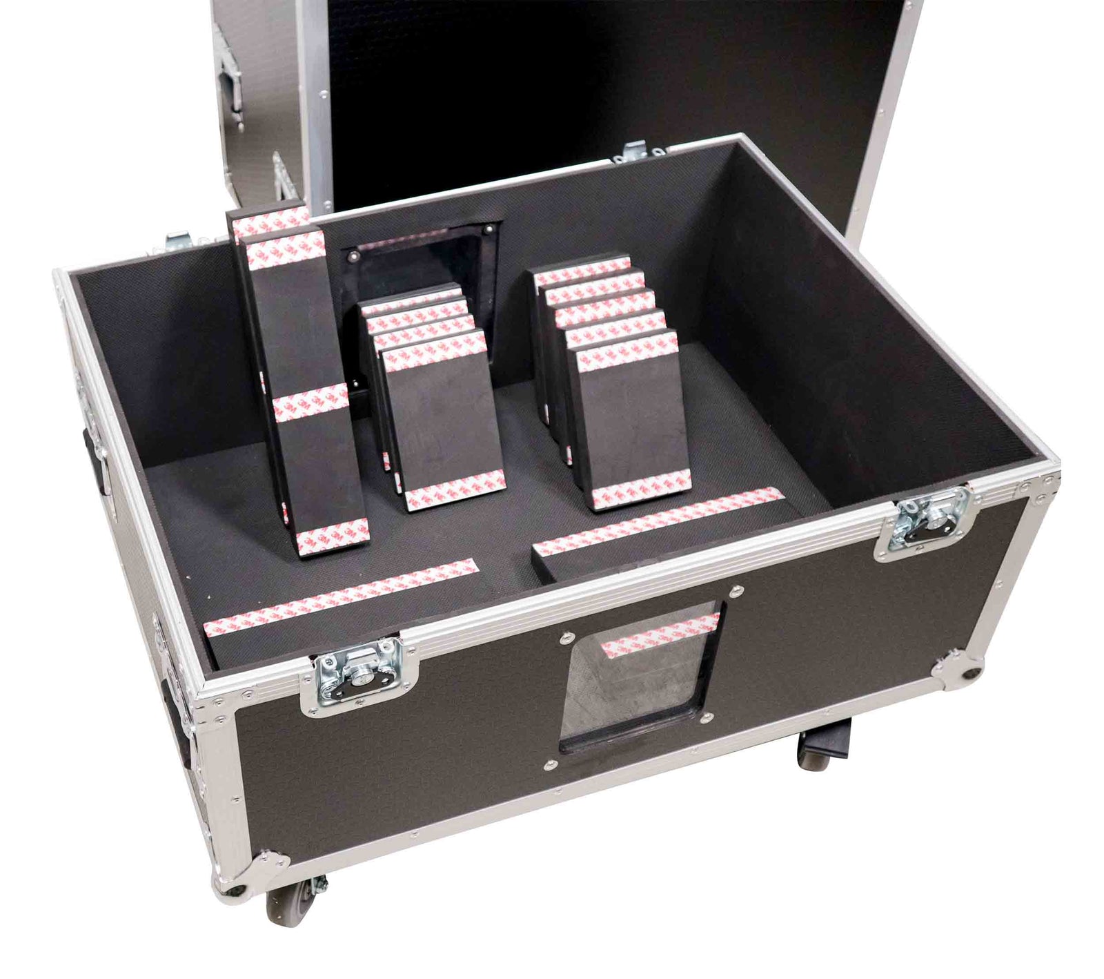 ProX XS-SP523022W, Universal Line Array Speaker Flight Case fits 4x RCF HDL30, HDL20, JBL SRX910LA, DAS SARA100 - Hollywood DJ