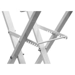 Odyssey LTBXS2MTCPWHT, White Two Tier X-Stand With Mic Boom And Top Shelf - Hollywood DJ
