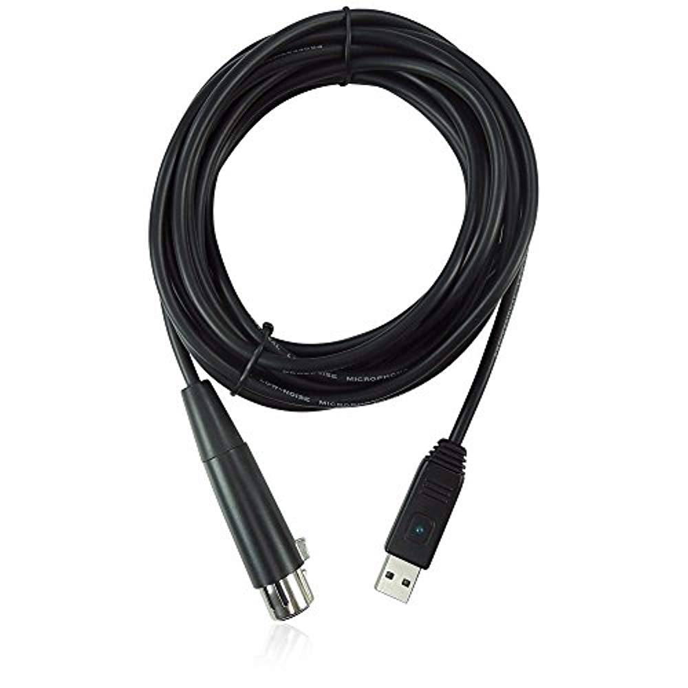 Behringer MIC-2-USB, USB to XLR Microphone Cable - Hollywood DJ