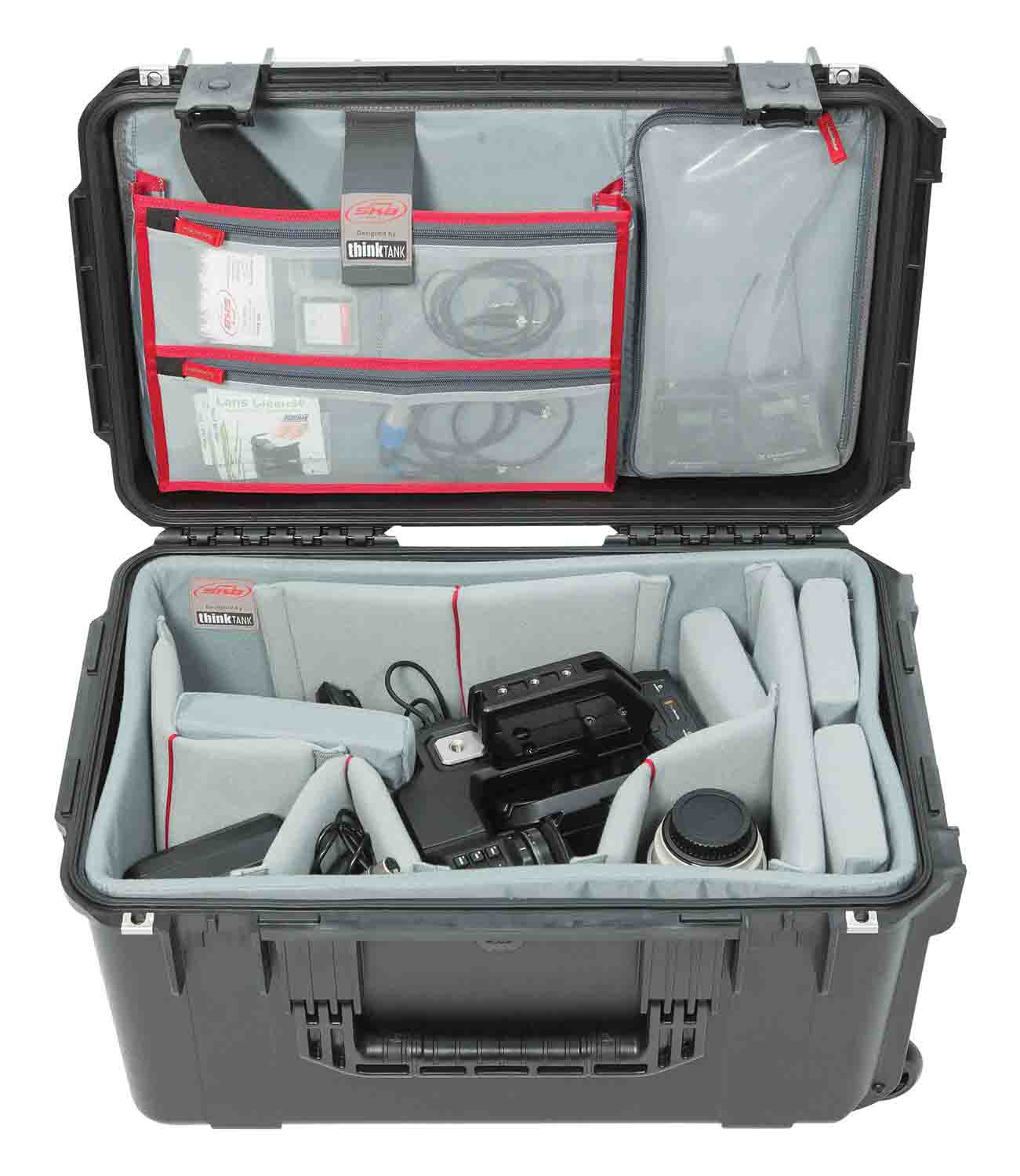 SKB Cases 3i-2213-12DL iSeries 2213-12 Case with Think Tank Video Dividers and Lid Organizer - Black - Hollywood DJ