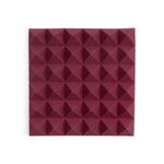 Gator Frameworks GFW-ACPNL1212PBDY-2PK 2 Pack of Burgundy 12x12" Acoustic Pyramid Panel - Hollywood DJ