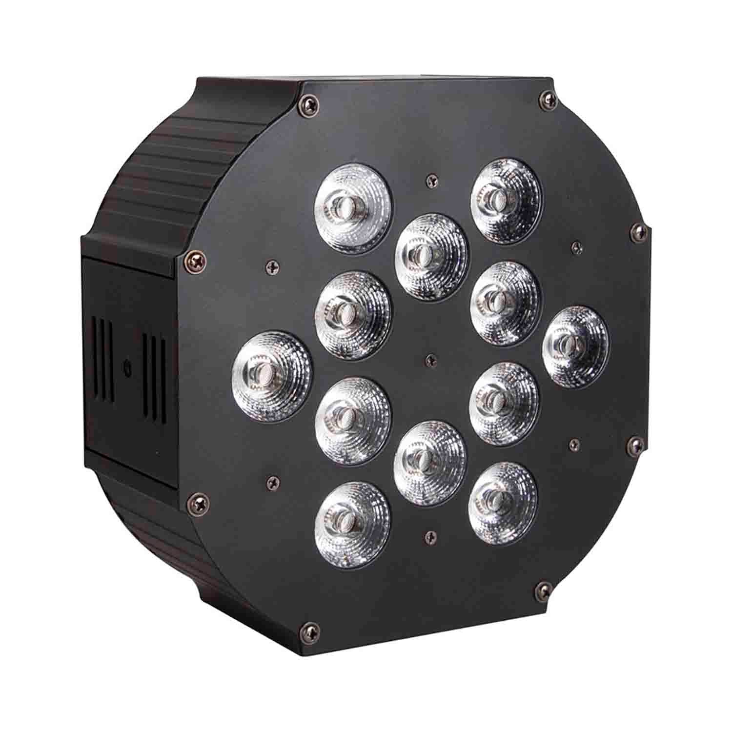 ColorKey WaferPar Hex 12 MKII, Powerful 180W Slim Par with 12x15W 6-in-1 LED Light - Hollywood DJ