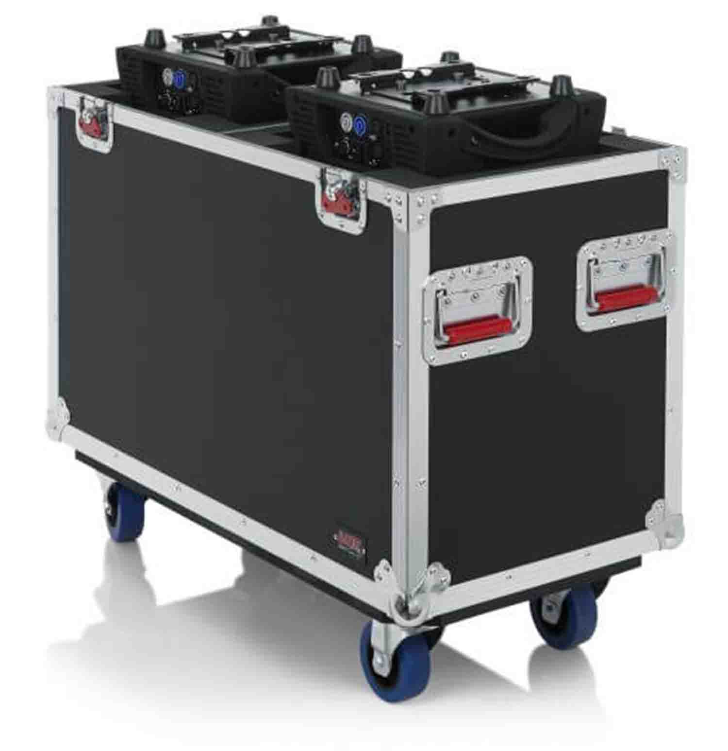 Gator GTOURMH250 Flight Case for two 250-style Moving Head Lights - Hollywood DJ
