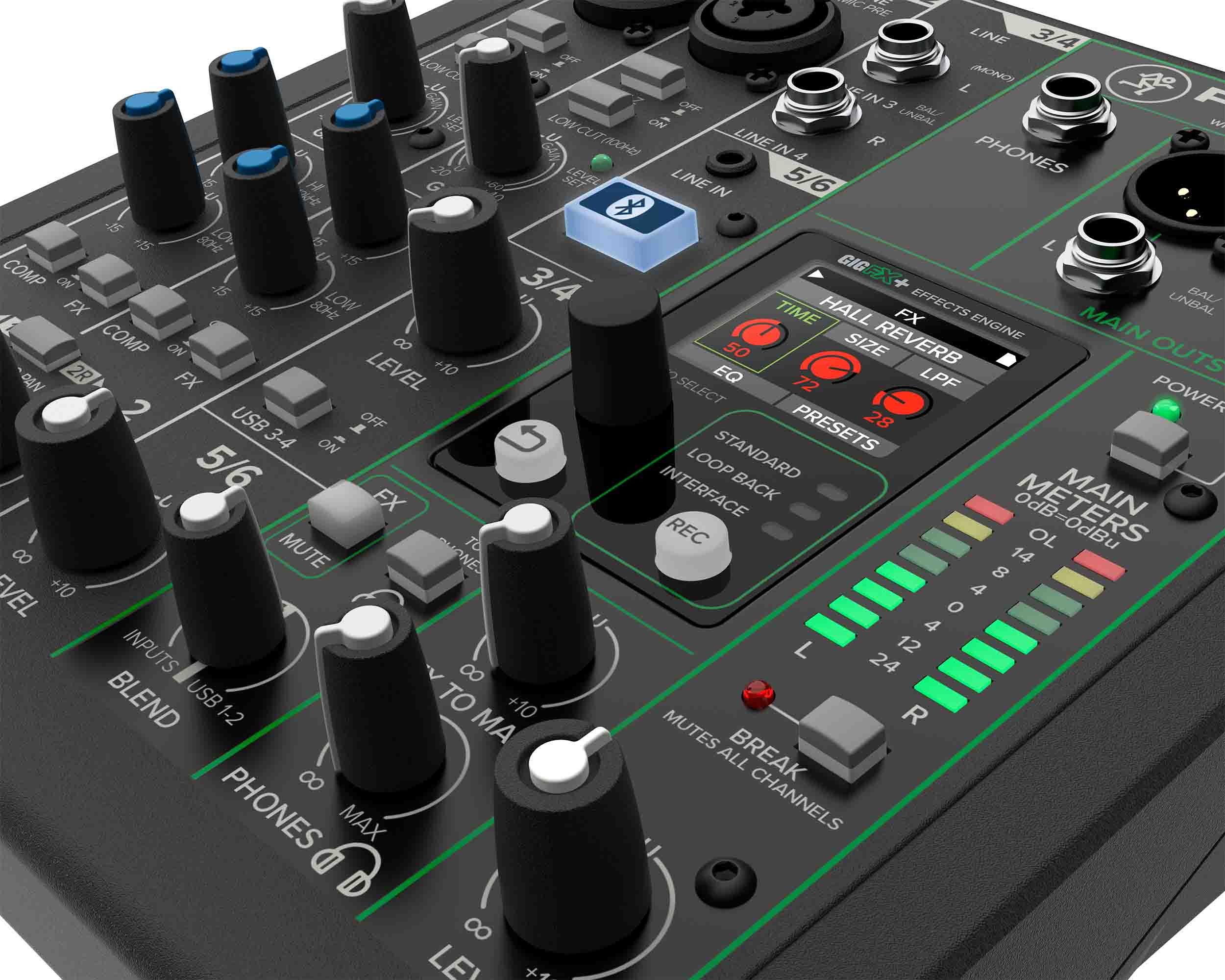 Mackie ProFX6v3+, 6-Channel Analog Mixer with Enhanced FX, USB Recording Modes and Bluetooth Mackie
