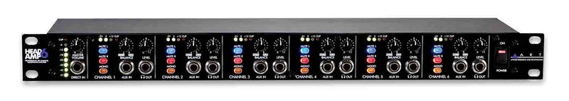 Art HeadAmp6, 6 Channel Headphone Amplifier - Hollywood DJ