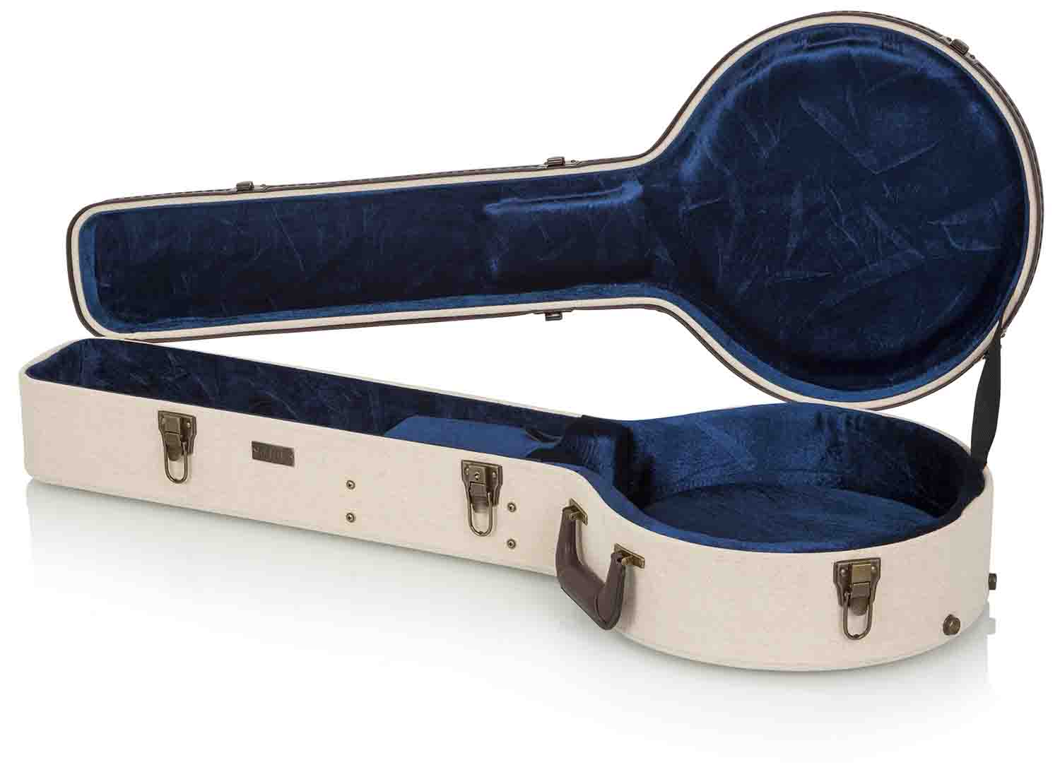 Gator Cases GW-JM BANJO XL, Deluxe Wood Case for Banjo Guitar - Hollywood DJ